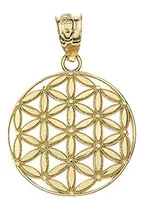 Comprar Colgante Espiritual De Geometria Sagrada Flor De La Vida Re