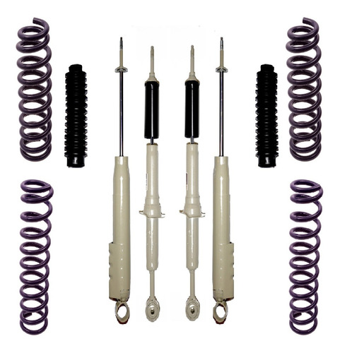 Kit Espirales Ag Offroad Y Amortiguadores P/ Dakar Sw4 05-12