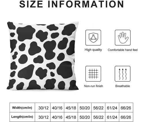 Estampado De Vaca Animal Blanco Blanco Spot Decorativo De De