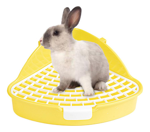 Caja De Arena Para Conejos, Bandeja De Arena Esquinera Para