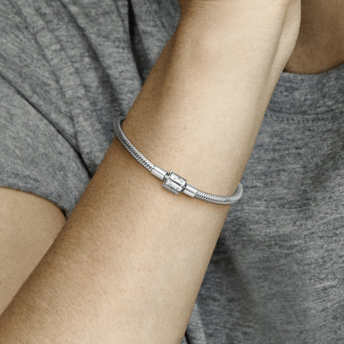 Pandora Brazalete Cola De Ratón Con Cierre De Barril Moments Diámetro 18 Cm