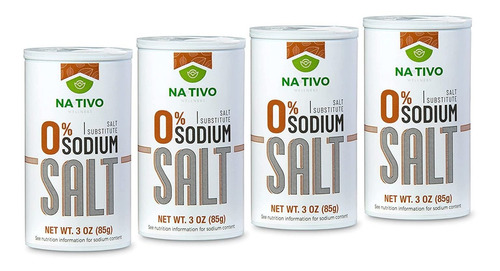 4 Sustituto De Sal 0 % Sodio Certificada Kosher Keto Paleo