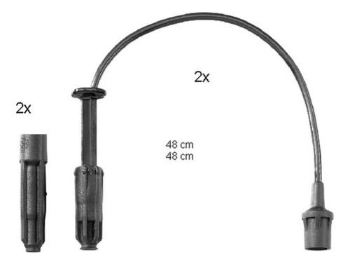 Set Cables Bujías C230 4 Cil 2.3l 1996/2000 Beru