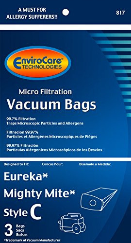 Bolsas De Polvo Para Aspiradora Eureka Tipo C (3 Unidades)
