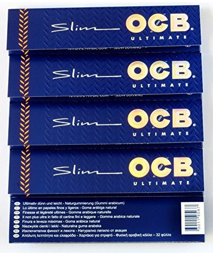 Tubo Y-o Papel Para Armar 5 Librillos Ocb Ultimate Slim Pape