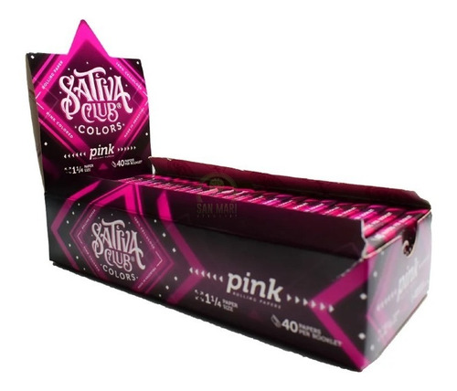 Sativa Club Caja Celulosa Regular Color Rosa 