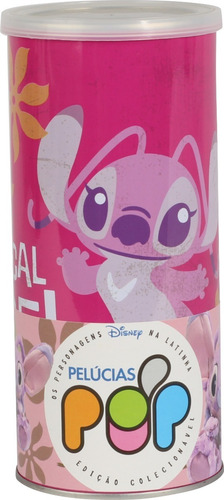 Imagem 2 de 3 de Pelúcia Na Lata Angel 16cm Big Feet Lilo & Stitch Pop Disney