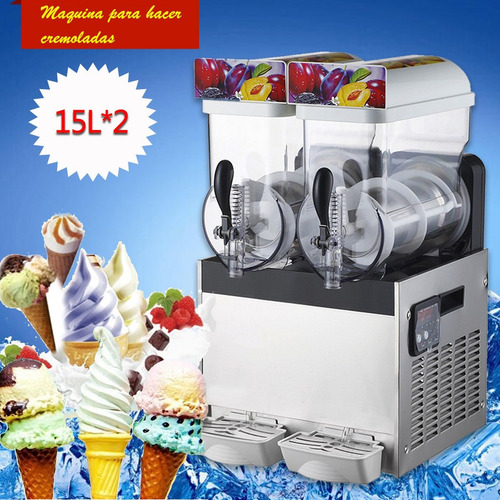 Maquina Para Hacer Cremolada Doble Tanque 15lt