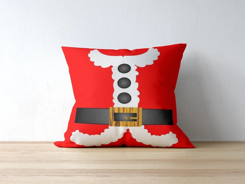 Cojin Decorativo Santa Claus Traje Navidad Poliester Calidad Color 002 Diseño De La Tela Lisa