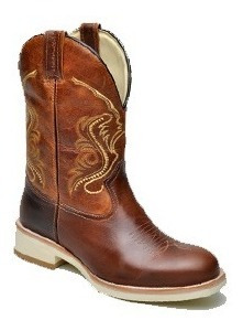 Bota Masculina Texana Sola Branca Roper Trilha Country :