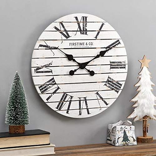 Reloj De Pared, Fabricado En Estados Unidos, Color Blanco