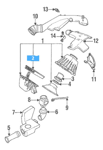 Filtro Motor Aire Para Lincoln Mark Viii 4.6l V8 1993