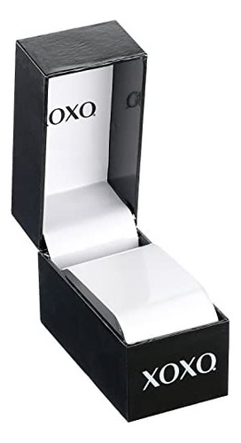Accutime Xoxo Reloj Negro De Cuarzo Analógico Para Mujer Xo3