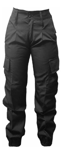 Pantalón Táctico Cargo Antidesgarro Dama Negra