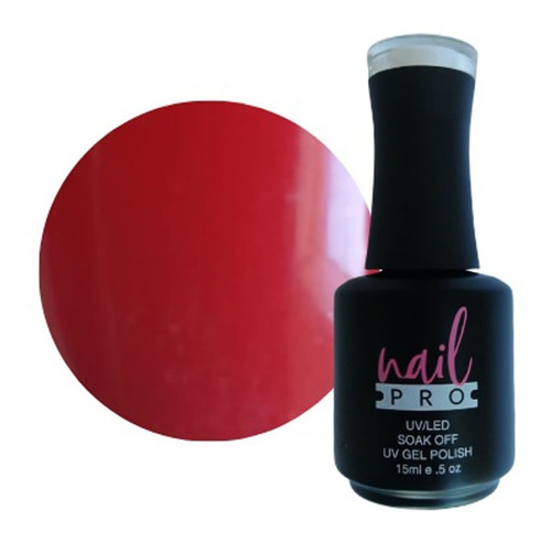 Gel Color Esmaltado Permanente Nail Pro Profesional Rojo X68