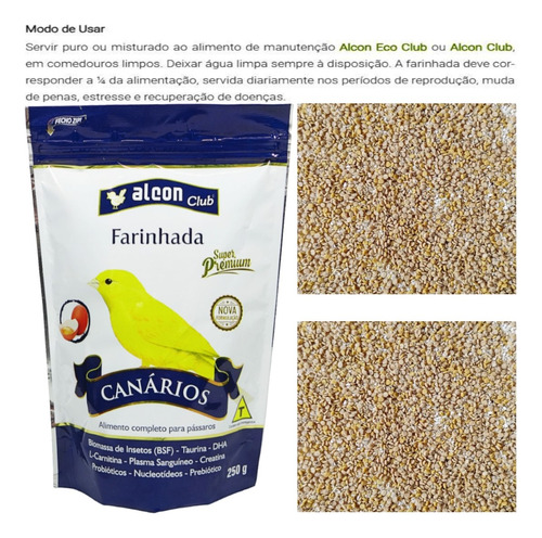 Alcon Club Farinhada Canário 250g Super Premium Kit Com 10
