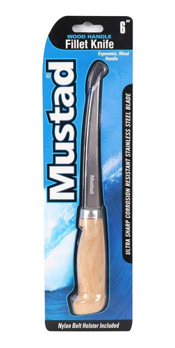 Mustad Cuchillo De Filete De Acero Inoxidable Con Mango De M