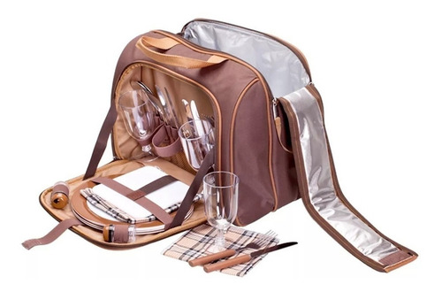 Kit Pic Nic Camping Bolsa Térmica Guepardo 17lts - 4 Pessoas