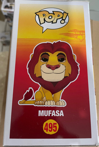 Funko Pop Mufasa #495 Exclusivo Pop In A Box (Usado)