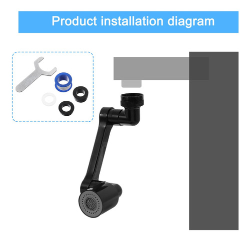 Extensor De Grifo Aireador De Grifo Giratorio De 1080 Grados