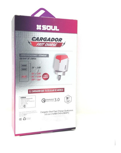 Imagen 6 de 6 de Cargador + Cable Usb C Fast Charge 30w Cable Tipo C Reforzad