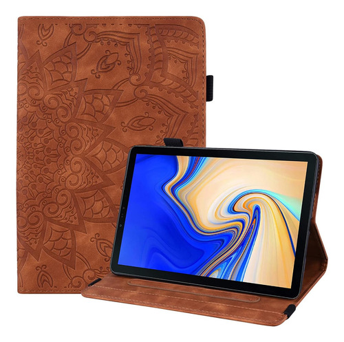 Funda Para Tablet Galaxy Tab S4 Ybfjce Marron Con Soporte