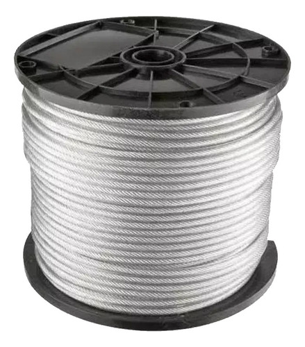 Piola O Cable De Acero 3 Mm Rollo 100 Metros Galvanizado