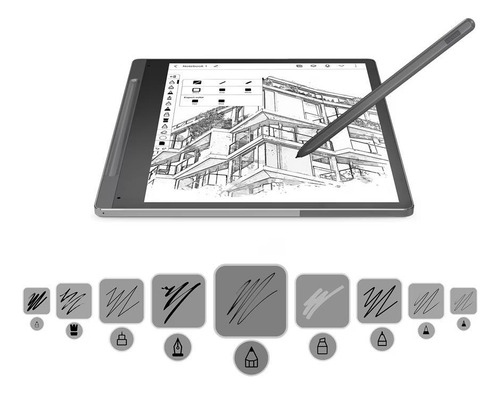 Lenovo Smartpaper Rk3566 Android 4gb 64gb+lápis+fólio Ebook cinza escuro