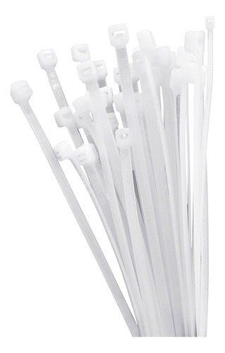 Tirrap De Plastico Blanco 7.6x350mm Marca Fc