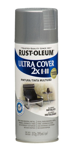 Aerosol Multiusos Ultra Cover 2x Aluminio Metálico 312g