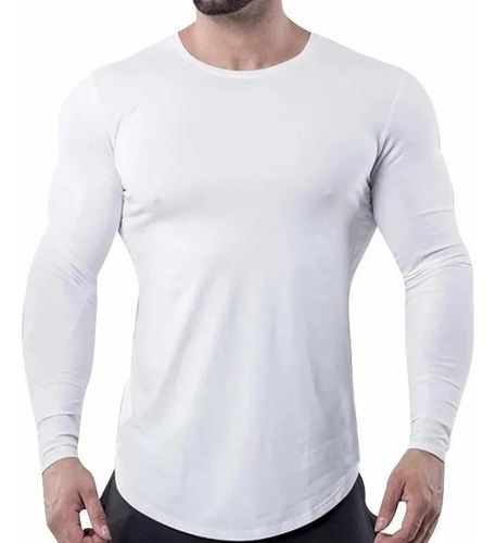 2 Playera Licra Deportiva Casual Gym Ajuste Perfecto Moda