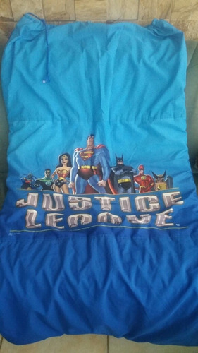 Saco De Dormir Infantil Liga Da Justiça 135 X 76 Fotos Reais