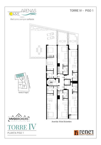 Torre Arenas (314-t4) - Venta Monoambiente En Malvín - Con Renta!
