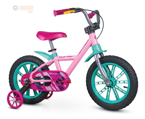 Bicicleta Aro 14 Feminina Firstpro Menina Aluminio Rosa