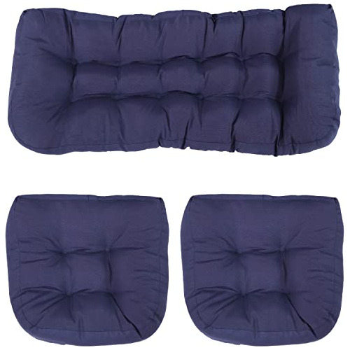 Juego De 3 Cojines Acolchados De Olefina 300d Settee De...