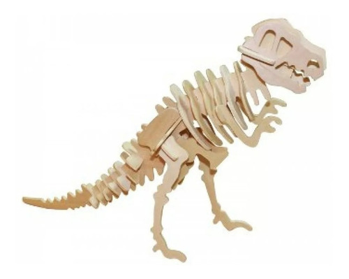 Rompecabezas Maqueta 3d  Madera Dinosaurio Tiranosaurio Rex