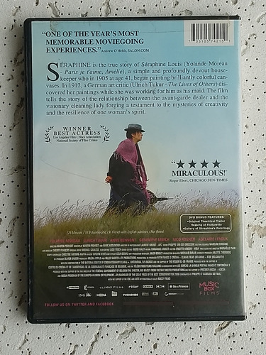 Dvd Seraphine Yolande Moreau (importado) (Usado)