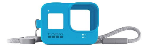 Funda Silicón + Cordón Ajustable Para Gopro Hero8 (bluebird)