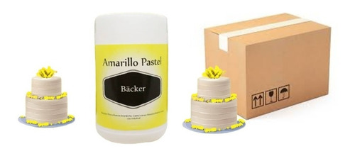 Colorante Vegetal Amarillo Pastel En Polvo Backer X Caja