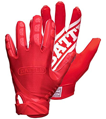 Amenaza Batalla Doble Guantes De Fútbol Receptores Ultra-tac