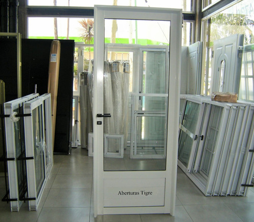 Puertas Aluminio Triple Hoja 270x200 Vidrio 3/4 Con Envío Blanco