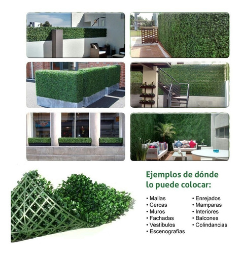 Pasto Artificial Para Jardin Cercos Rejas Paredes Mamparas