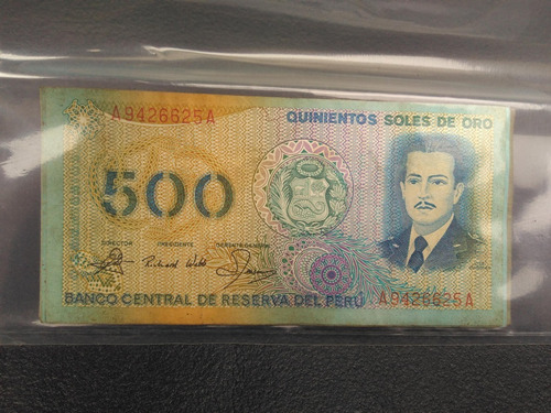 Makuka: Antiguo Billete Peru 500 Soles Al Azhar Bol20 Mnn