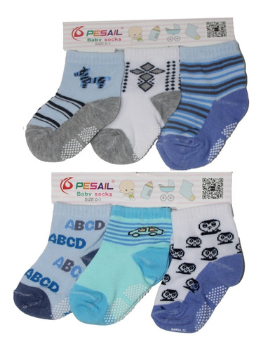 Calcetines Para Bebé Con Antideslizantes - Niño / Niña