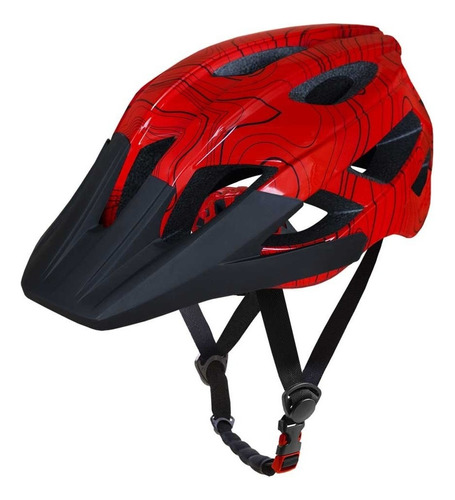 Capacete Asw Bike Accel Frontier Vermelho In Mold Ciclismo Tamanho P-m