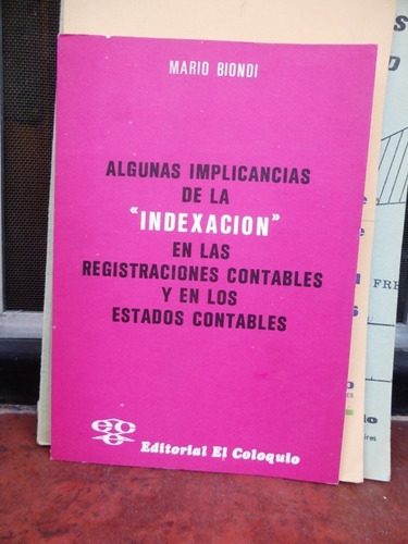 Algunas Implicancias De La Indexacion - Mario Biondi - 1977