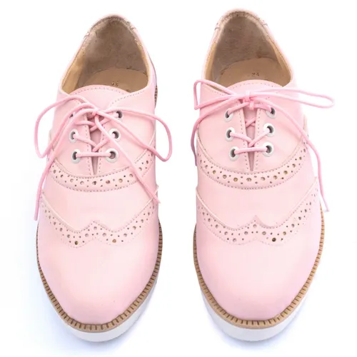 Sapato oxford best sale rosa