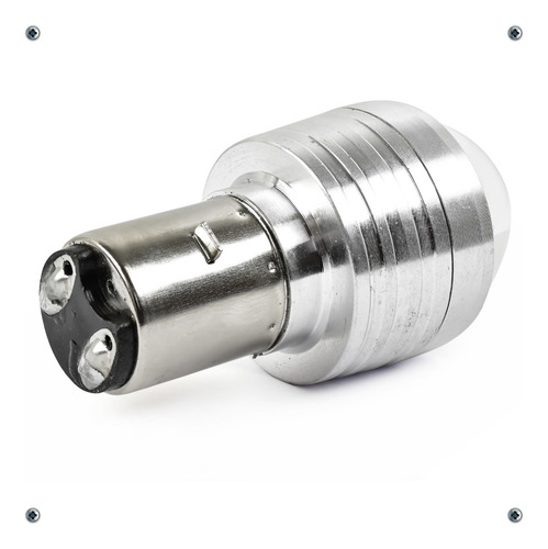 Foco Led Lupa H6 2 Polos Alta Baja Estrobo Bicolor Moto