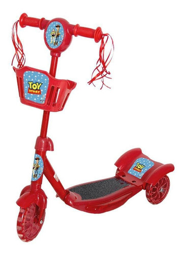 Patinete Infantil Masculino Toy Story Vermelho Com Som Luz