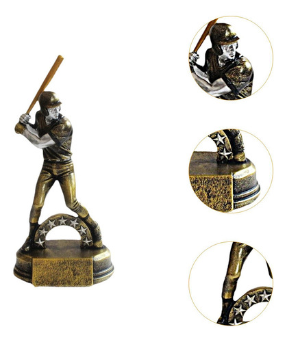 . Troféu De Rebatedor De Beisebol, Estátua De Crianças Com